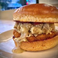 They’ve got their Thanksgiving sandwich out and it is delicious  at Veggie Grill by Next Level in Burbank