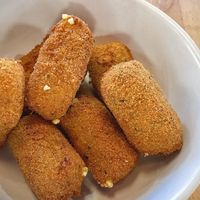 Mozzarella bites wow! With ranch dipping sauce, yes please  at Veggie Grill by Next Level in Burbank