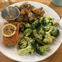 Oshi vegan salmon plate  at Veggie Grill by Next Level in Burbank