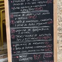 Menú at Plaer Natural in Mallorca