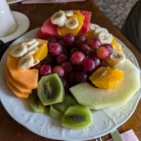 Fruit plate at Madonna Inn in San Luis Obispo