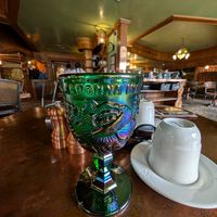 Beautiful goblets! at Madonna Inn in San Luis Obispo
