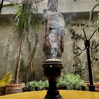 Offering incense  at Plantasia in Mexico City