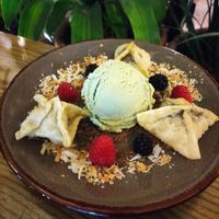 Dessert at Plantasia in Mexico City