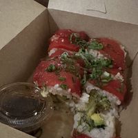 Sushi with watermelon 🍉   at Plantasia in Mexico City