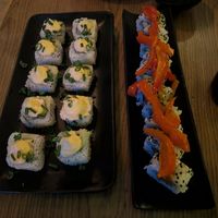 Tempeh and volcano rolls at Plantasia in Mexico City