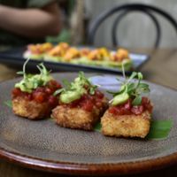Ahi (not fish) Rice Cakes at Plantasia in Mexico City
