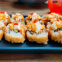 Crispy Kimchi roll.  at Plantasia in Mexico City