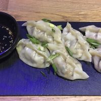 Vegan gyozas at Okami in Wroclaw