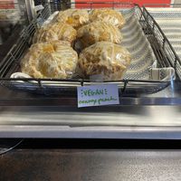 Muffin was delicious and full of fruit chunks!  at Espresso News and Mosaic Books in Boone