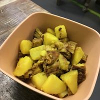 Potato with asparagus at Jagannath - Belorusskaya in Moscow