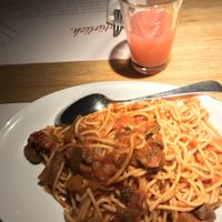 Pasta with mushroom „bolognese"  at Mama Trattoria - Wellingsbüttler Weg in Hamburg