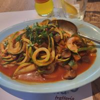 Zucchini noodles with muchroom bolognese at Mama Trattoria in Berlin