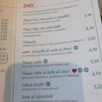 Desserts at Mama Trattoria in Berlin