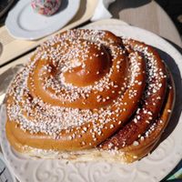 Full Cinnamon bun, you can also have a quarter of this at Cafe Husaren in Gothenburg