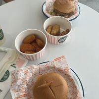 With a meat eater, he wasn’t blown away either.  at Neat Burger - Oxford Circus in London