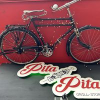 Nice deco, look above you 😉  at Pita Pita Grillstore in Mannheim