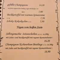 The few veg options at Die Kartoffel in Ladenburg