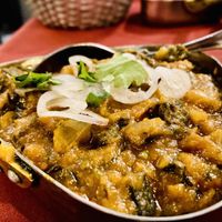 Bhindi dopiaza   at Barsana in Birmingham