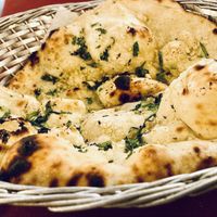 Garlic coriander naan  at Barsana in Birmingham