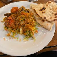 Soy Tikka Masala and vegan Butter Naan at Barsana in Birmingham