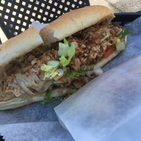 Vegan chicken cheese steak at Bread and Butter Kitchen in Annapolis