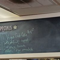 Vegan crabcake! at Bread and Butter Kitchen in Annapolis