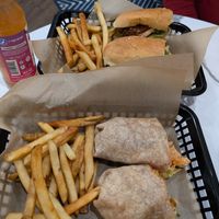 Vegan Buffalo Chk'n Wrap & Oyster Mushroom Po'boy at Bread and Butter Kitchen in Annapolis