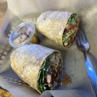 Vegan Buffalo wrap  at Bread and Butter Kitchen in Annapolis