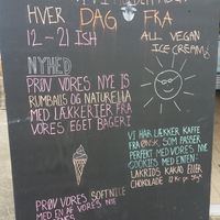 Opened every day 12 to 21 at Ice Bakers Ishus in Thisted