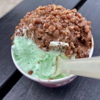 Champagne and rum ball with caramel topping   at Ice Bakers Ishus in Thisted