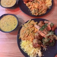 2 large portions (4 choices from the buffet + rice)  at Govindas in Burleigh Heads