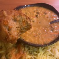 Tasty dhal and a side of kofta ball  at Govindas in Burleigh Heads