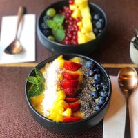 Vegan Smoothie Bowl: Mango Party  at Kelly's Fresh Kitchen in Mainz
