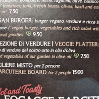 Green heart are vegan options at Just Made - Fatto mo mò in Sorrento