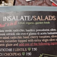 Salad options at Just Made - Fatto mo mò in Sorrento
