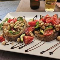 Hummus bruschetta at Just Made - Fatto mo mò in Sorrento