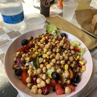 Chickpea salad (without olive oil topping)  at Just Made - Fatto mo mò in Sorrento