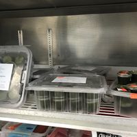 Frozen wheat grass shots  at Hillsdale Natural Grocery in Hillsdale