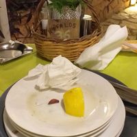 Cleared plates. It was all delicious!  at Kefalos in Kefalonia