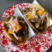 brussels sprout tacos at Lola Taqueria in Palm Beach