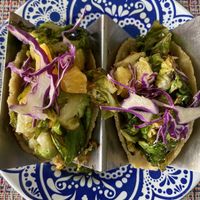 Brussel sprout tacos at Lola Taqueria in Palm Beach