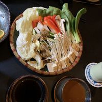 Veggies and tofu for the hot pot at Soy in Munich