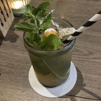 Green tea lemonade  at Soy in Munich