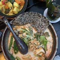 Thai Curry with Rice Noodles and Coconut-Ricenoodle-Soup   at Soy in Munich