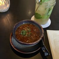 hot and sour soup  at Soy in Munich