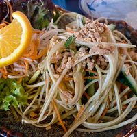 Papaya salad at Soy in Munich