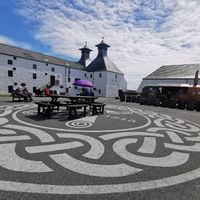 Café menu served from the trailer. at Ardbeg Distillery in Islay