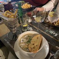Vol au vent with Belgian fries  at Le Roy d'Espagne in Brussels