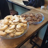 Vegan biscuits. That were given to us for free.  at Esskalation in Bonn